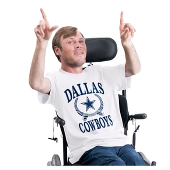 Men's G-III Sports by Carl Banks White Dallas Cowboys Team Laurel Adaptive T-Shirt