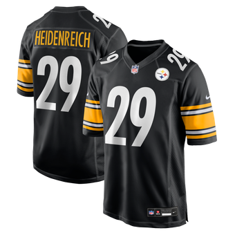 Men's Nike Eli Heidenreich Black Pittsburgh Steelers Team Game Jersey
