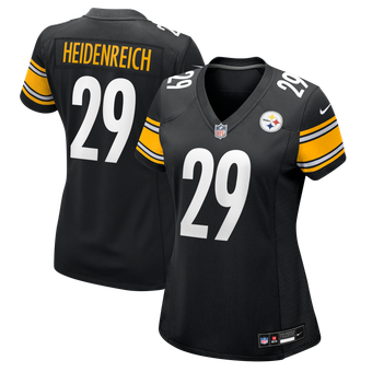 Women's Nike Eli Heidenreich  Black Pittsburgh Steelers Team Game Jersey