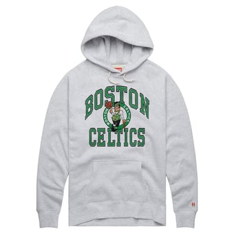 Unisex Homage  Ash Boston Celtics Logo Arch Hoodie