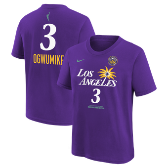 Youth Nike Nneka Ogwumike Purple Los Angeles Sparks Explorer Edition Name & Number T-Shirt