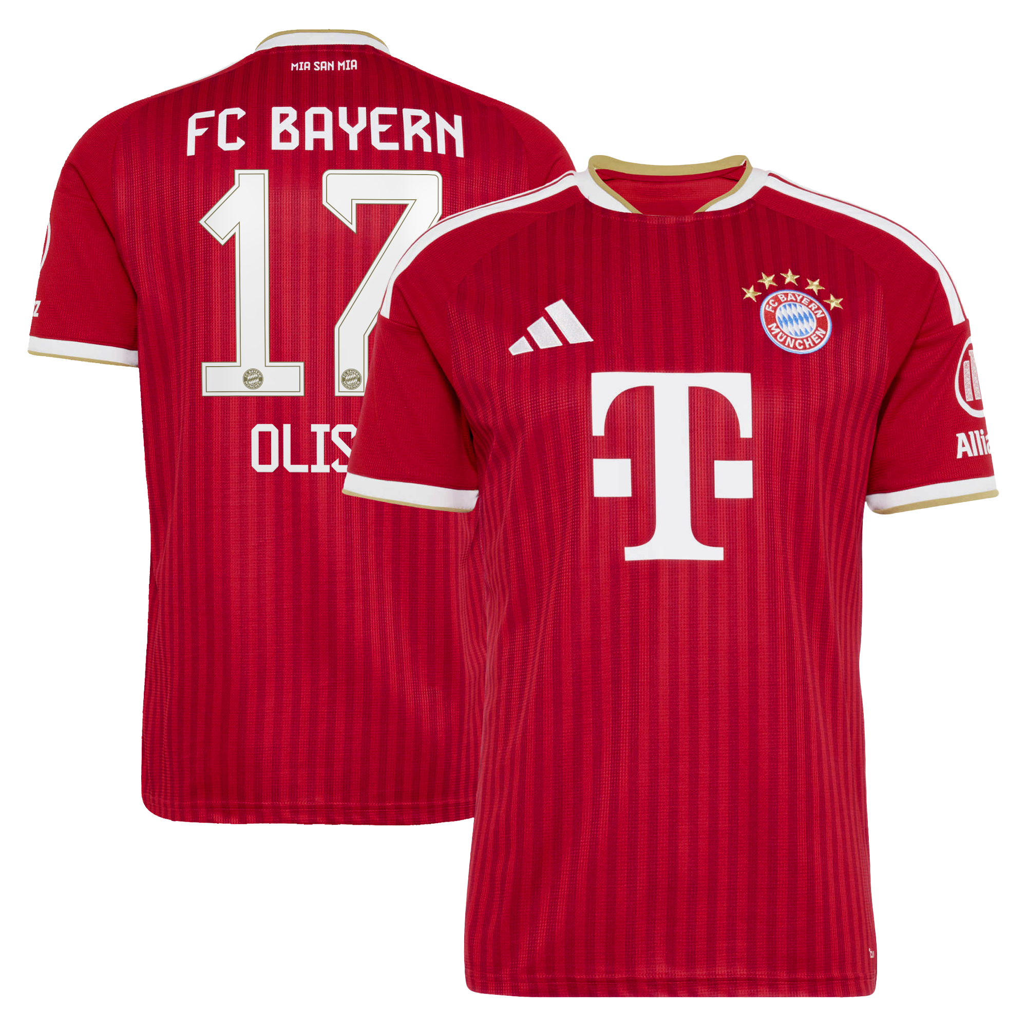 Men's adidas Michael Olise Red Bayern Munich 2026/27 Home Replica Jersey