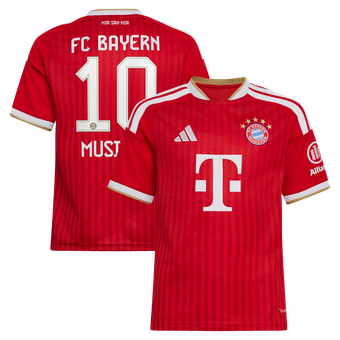 Youth adidas Jamal Musiala Red Bayern Munich 2026/27 Home Replica Jersey