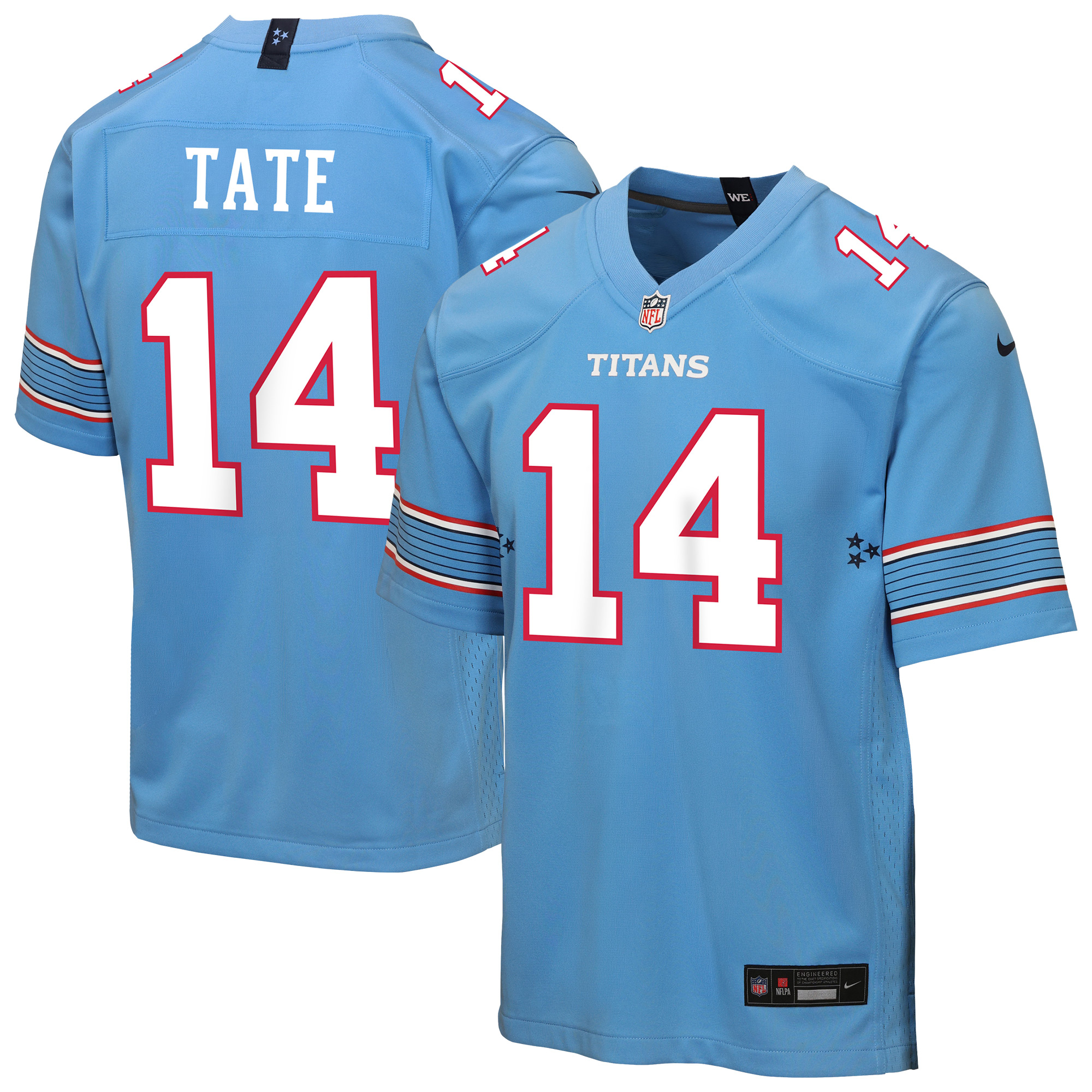 Carnell Tate Tennessee Titans Big Kids' Nike NFL Game Jersey in Blue | Z1B7N1P9TTNCT-001