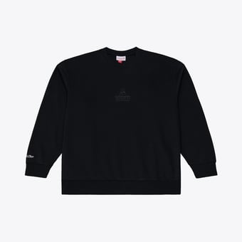 Men's Mitchell & Ness Black New England Patriots Core Essentials Micro Logo Fleece Sweatshirt