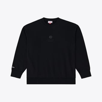 Men's Mitchell & Ness Black Pittsburgh Steelers Core Essentials Micro Logo Fleece Sweatshirt