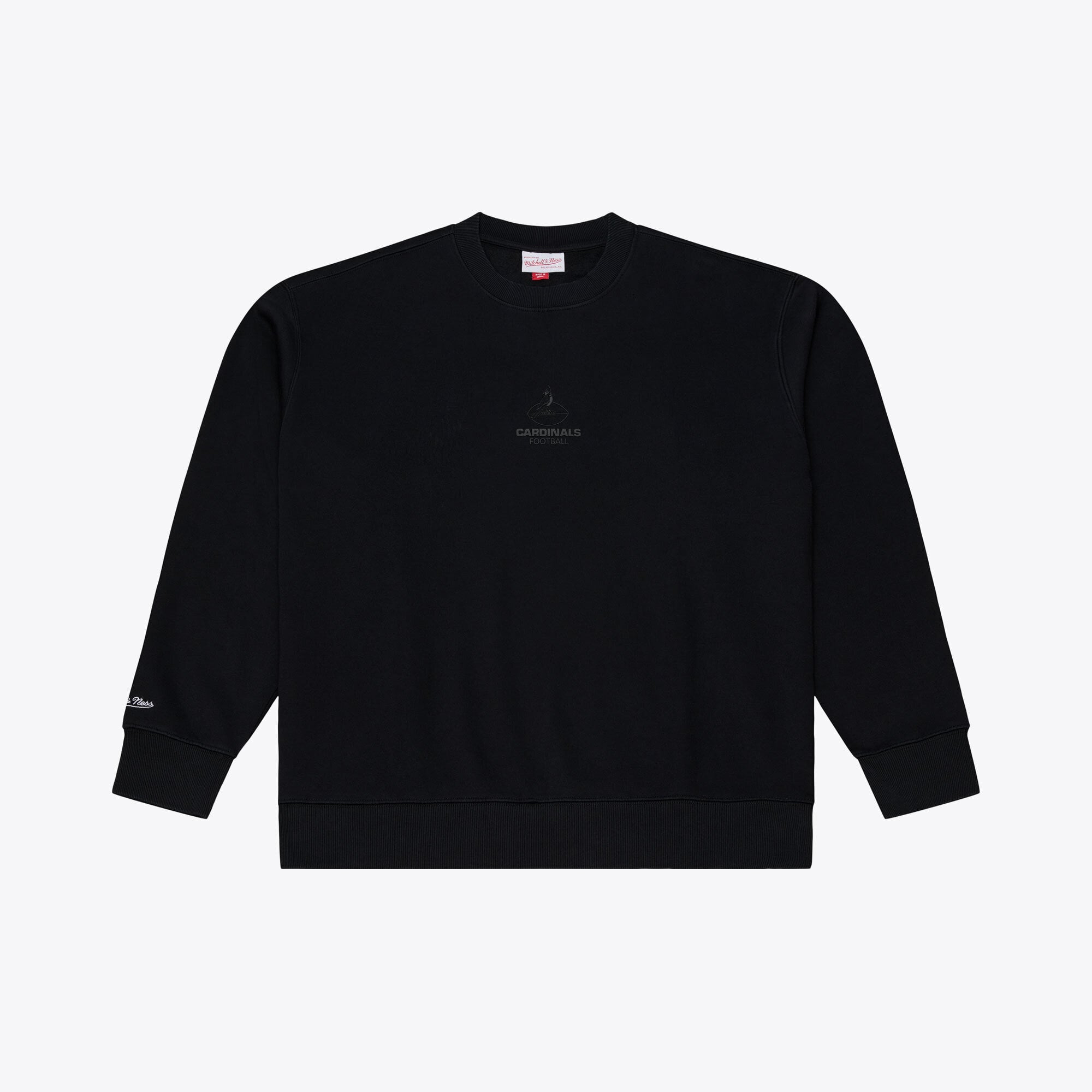 Sweat-shirt en polaire à micro-logo noir Mitchell & Ness Arizona Cardinals Core Essentials pour homme