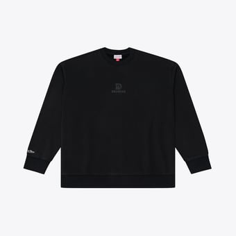 Men's Mitchell & Ness Black Denver Broncos Core Essentials Micro Logo Fleece Sweatshirt