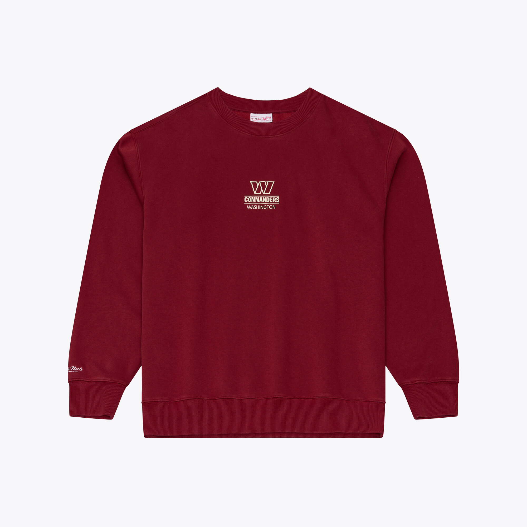 Mitchell & Ness Men's Mitchell Ness Cardinal Washington Commanders Core Essentials Micro Logo Fleece Sweatshirt - Cardinal