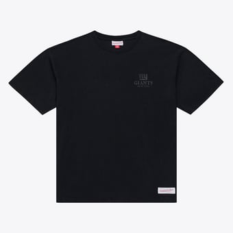 Men's Mitchell & Ness Black New York Giants Core Essentials Micro Logo T-Shirt