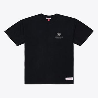 Men's Mitchell & Ness Black Las Vegas Raiders Core Essentials Micro Logo T-Shirt
