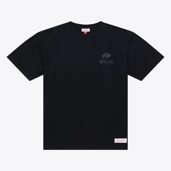Men's Mitchell & Ness Black Buffalo Bills Core Essentials Micro Logo T-Shirt