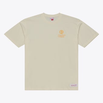 Men's Mitchell & Ness Cream Pittsburgh Steelers Core Essentials Micro Logo T-Shirt