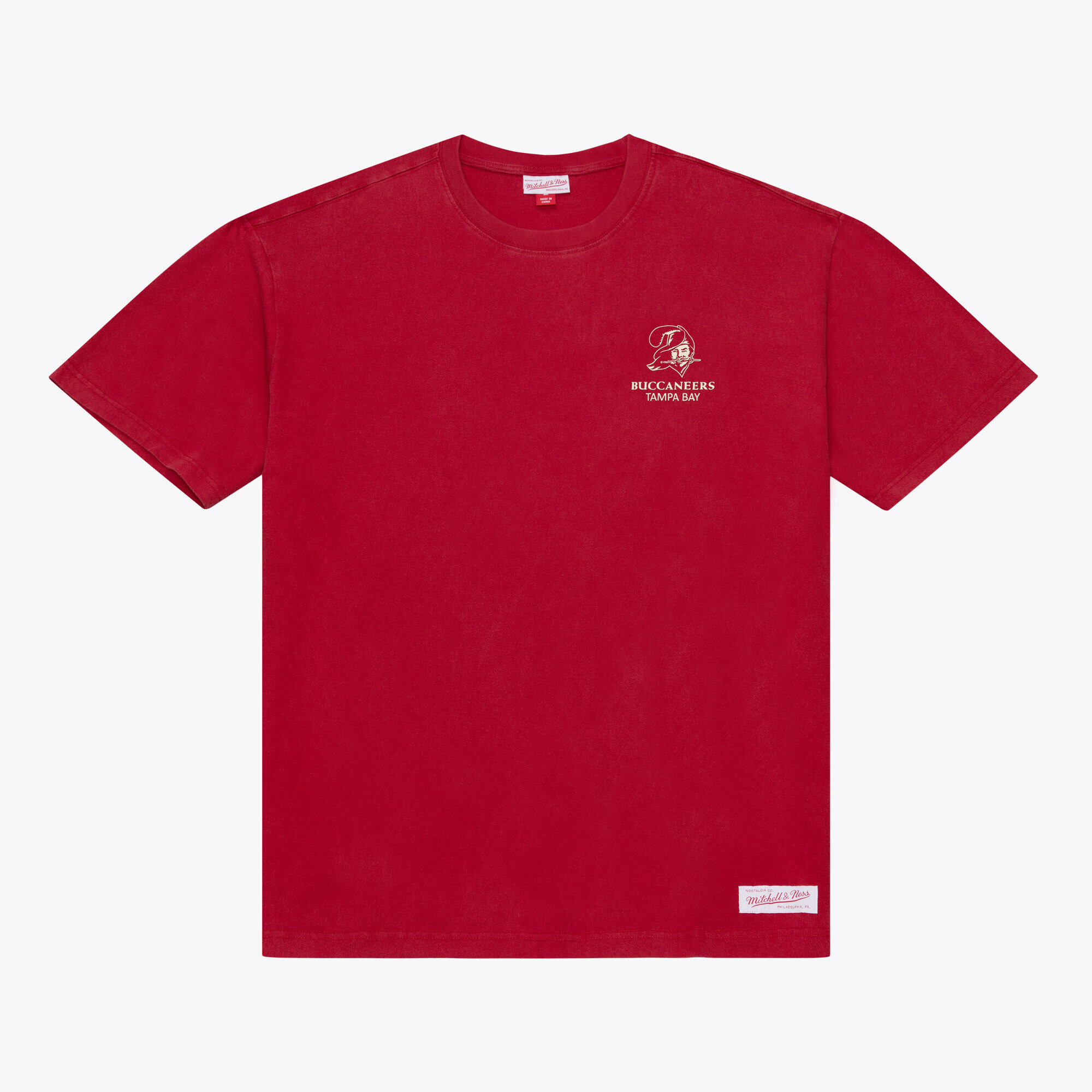 Mitchell & Ness Men's Red Tampa Bay Buccaneers Core Essentials Micro Logo T-Shirt - Red