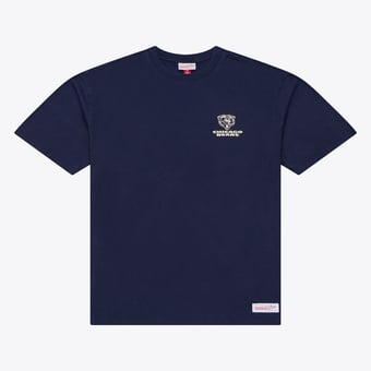 Men's Mitchell & Ness Navy Chicago Bears Core Essentials Micro Logo T-Shirt