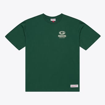 Men's Mitchell & Ness Dark Green Green Bay Packers Core Essentials Micro Logo T-Shirt