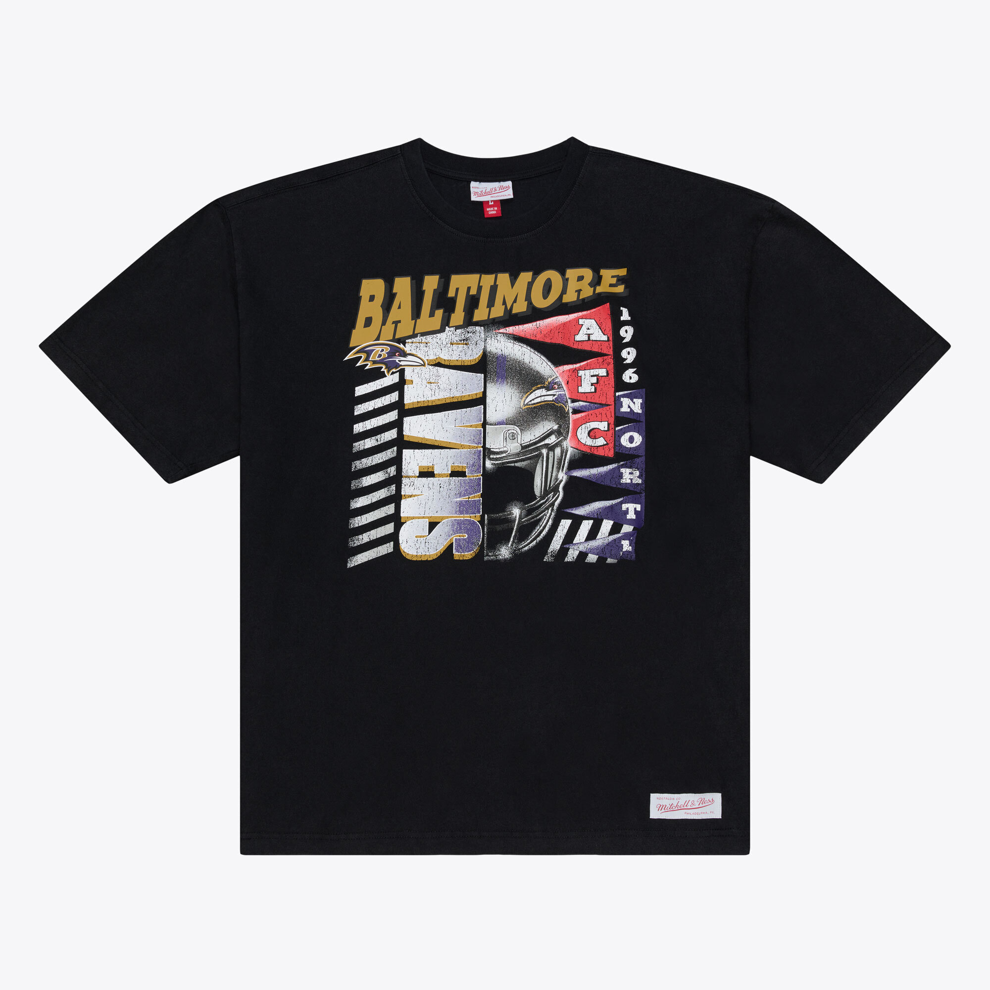 Mitchell & Ness Men's Mitchell Ness Black Baltimore Ravens Core Essentials Street Graphic T-Shirt - Black