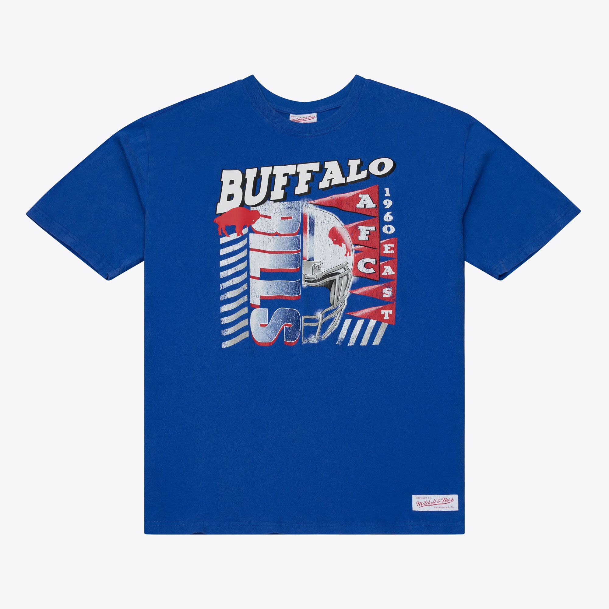 T-shirt graphique Mitchell & Ness Royal Buffalo Bills Core Essentials Street pour homme
