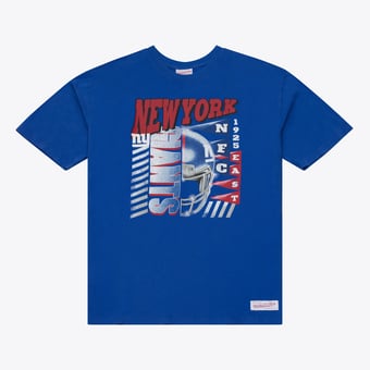Men's Mitchell & Ness Royal New York Giants Core Essentials Street Graphic T-Shirt