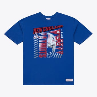 Men's Mitchell & Ness Royal New England Patriots Core Essentials Street Graphic T-Shirt