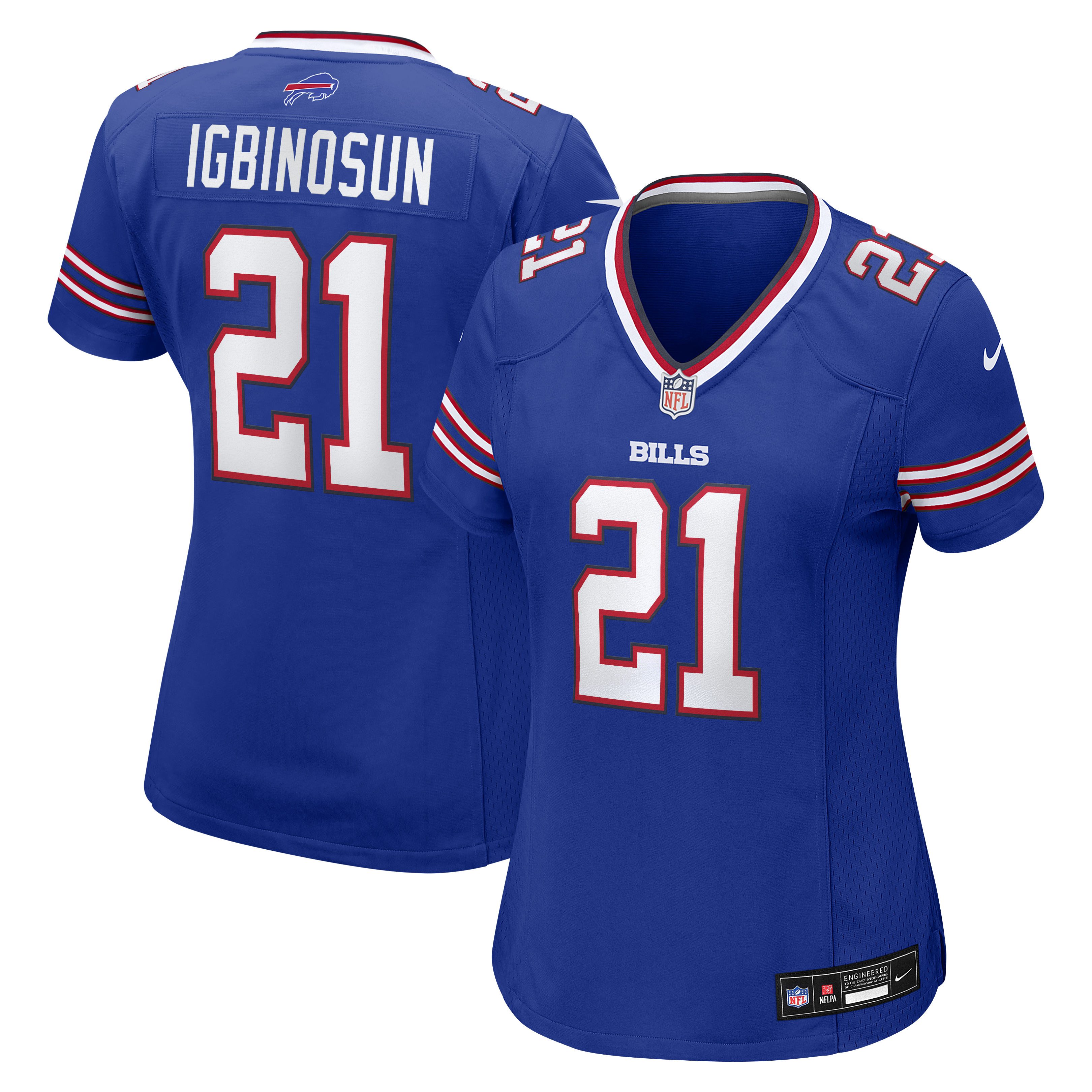 Women's Nike Davison Igbinosun Royal Buffalo Bills Team Game Jersey