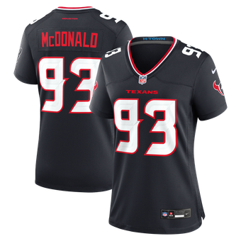 Women's Nike Kayden McDonald Navy Houston Texans Team Game Jersey