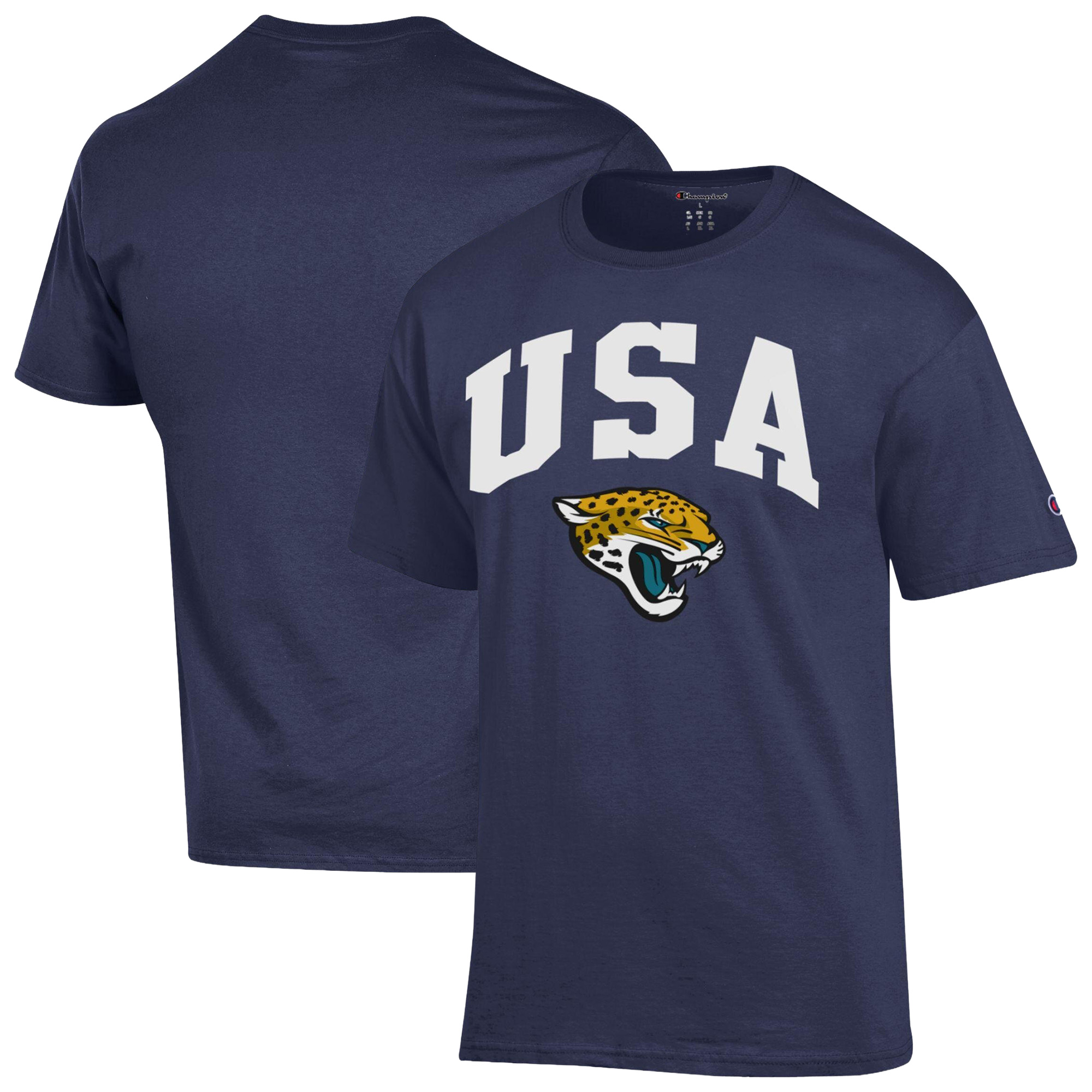 Men's Champion Navy Jacksonville Jaguars Americana T-Shirt