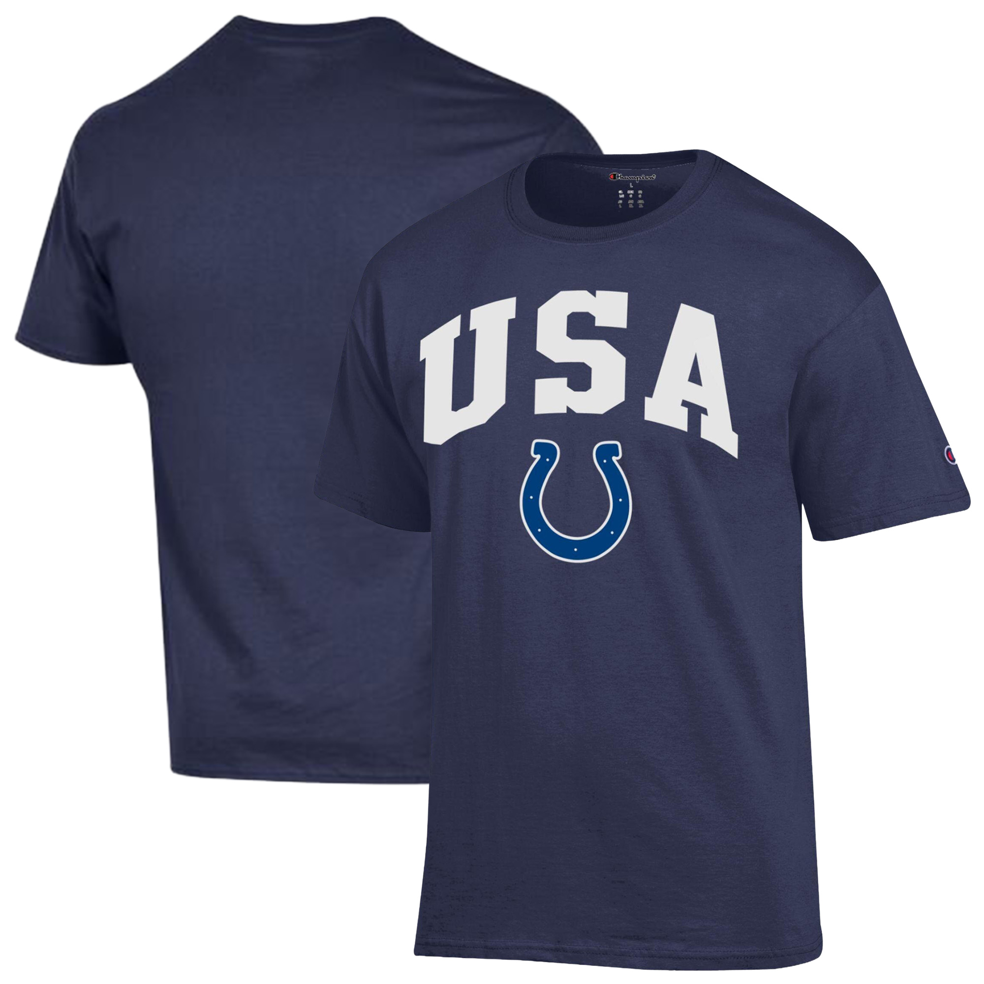 Men's Champion Navy Indianapolis Colts Americana T-Shirt