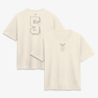 Women's Paige Bueckers Cream Dallas Wings Fashion Name & Number T-Shirt