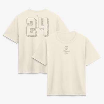 Women's Napheesa Collier Cream Minnesota Lynx Fashion Name & Number T-Shirt