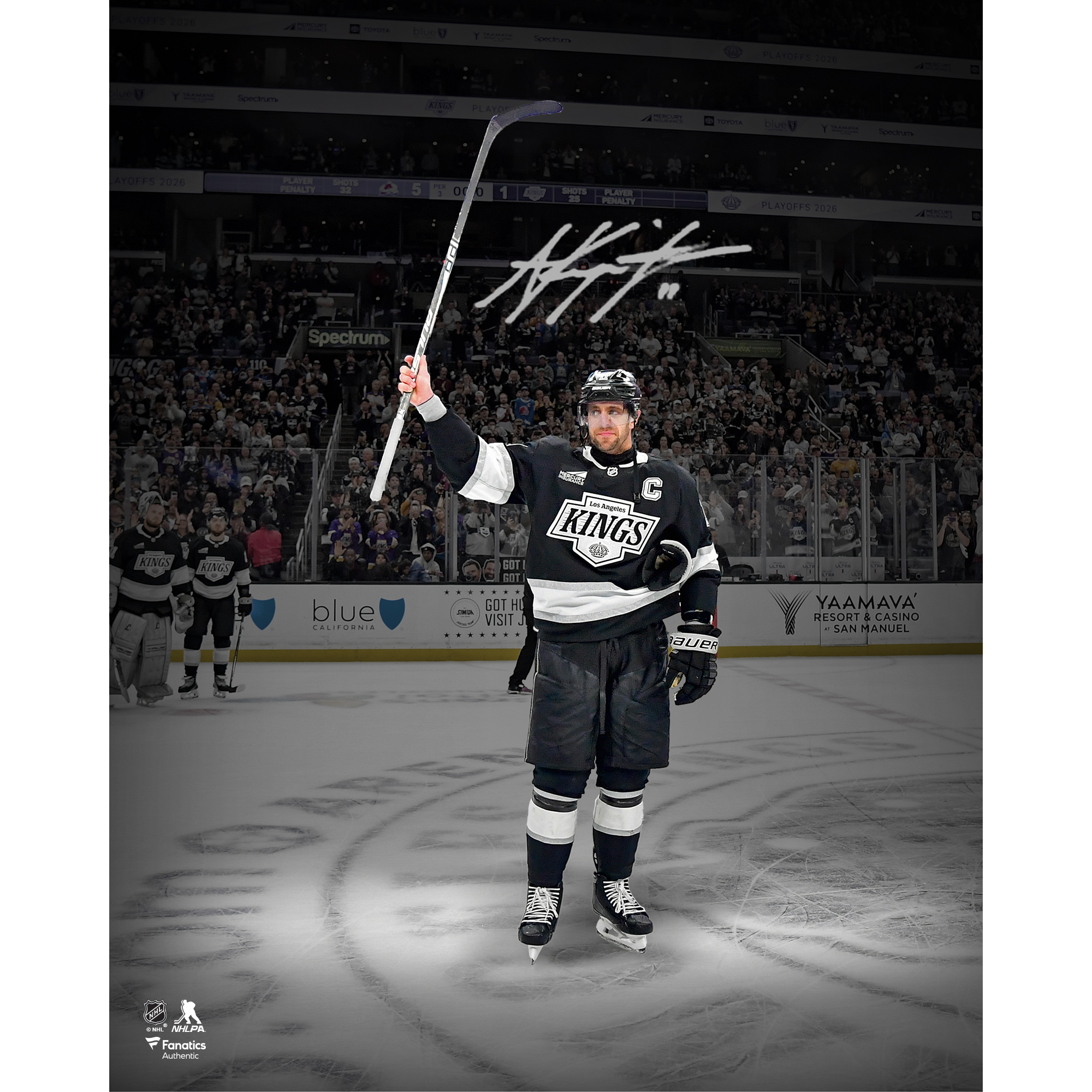 Anze Kopitar Los Angeles Kings Autographed 8" x 10" Final NHL Game Salute Spotlight Photograph