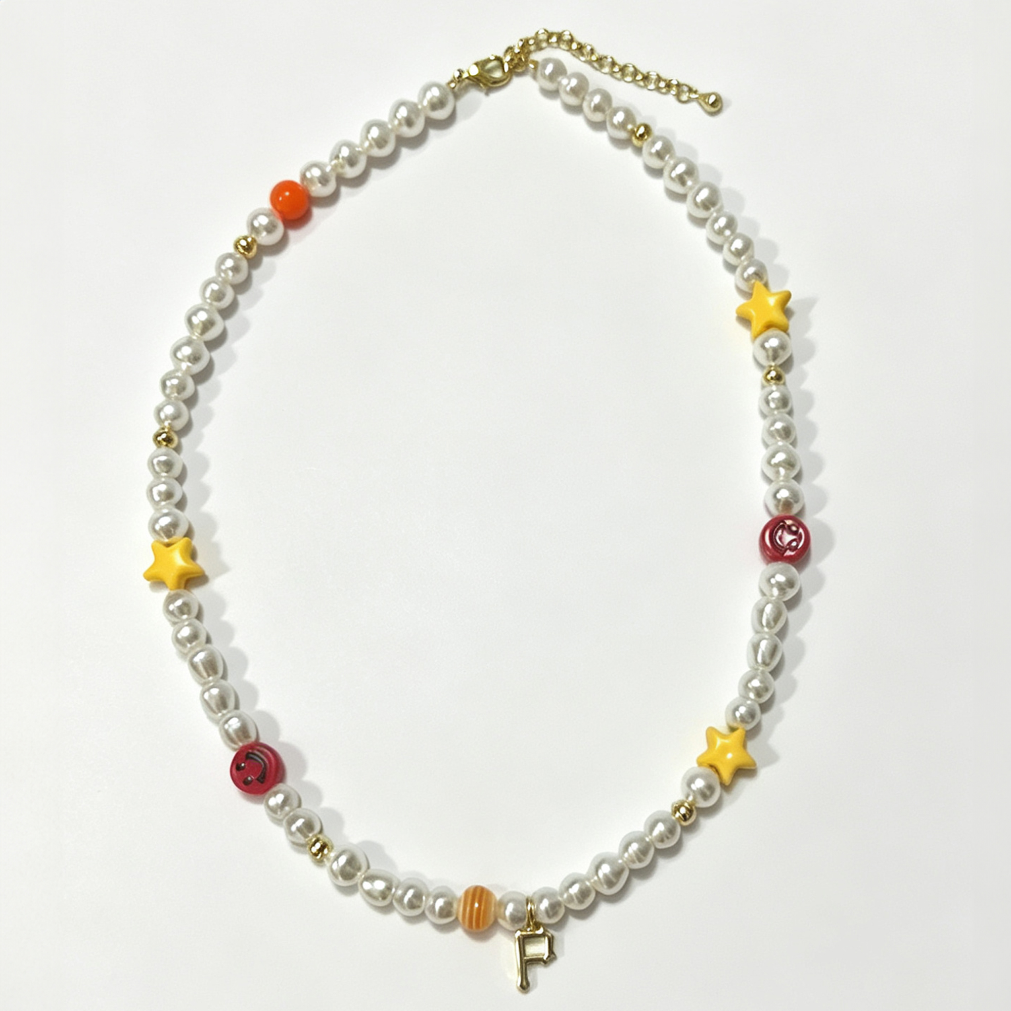 LUV AJ Pittsburgh Pirates Pearl Bead Logo Necklace