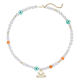 LUV AJ Green Bay Packers Pearl Bead Logo Necklace