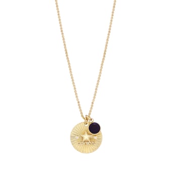 Women's LUV AJ  Gold Dallas Cowboys Spiral and Stone Charm Necklace