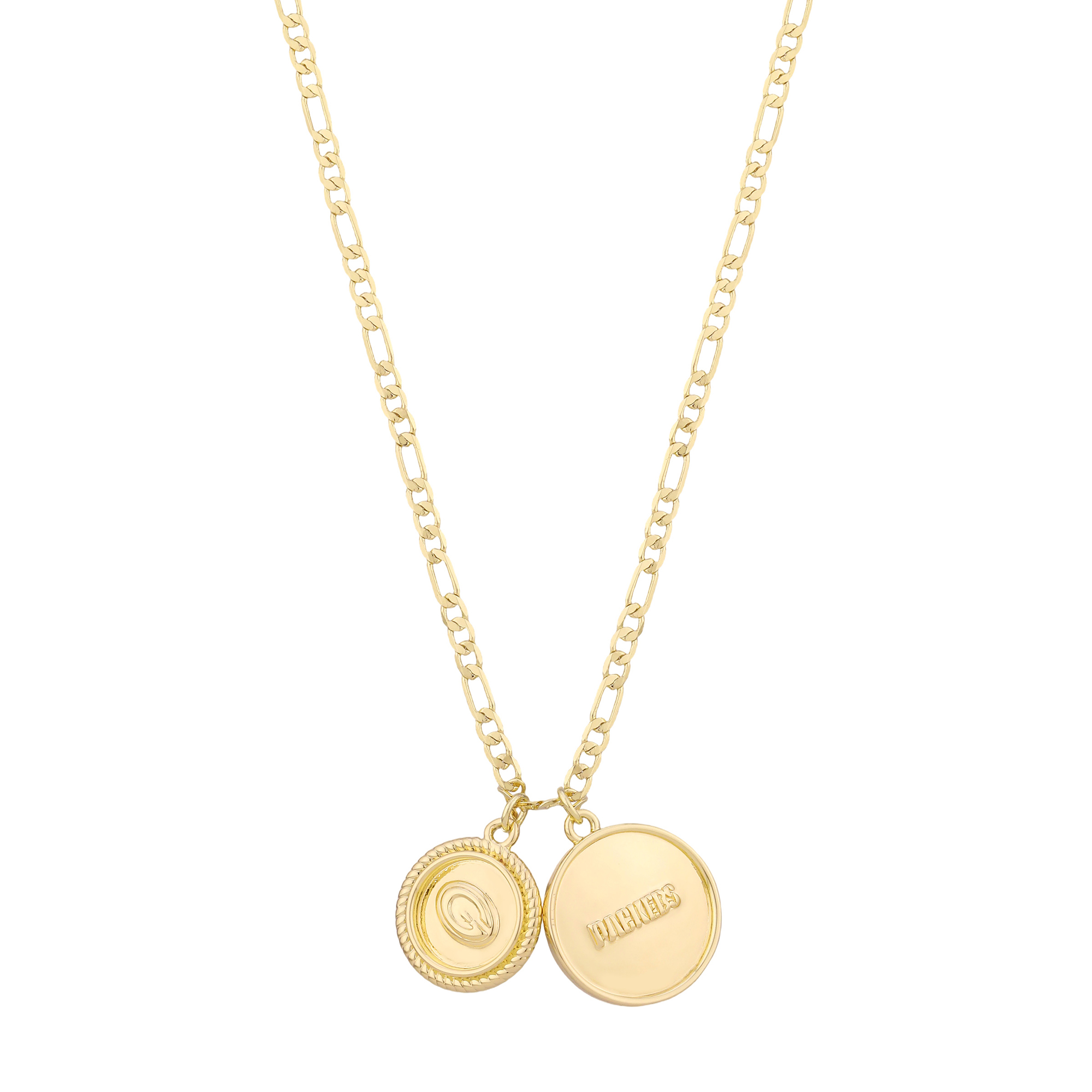 LUV AJ Green Bay Packers Double Coin Logo Necklace