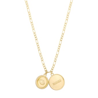 LUV AJ Green Bay Packers Double Coin Logo Necklace