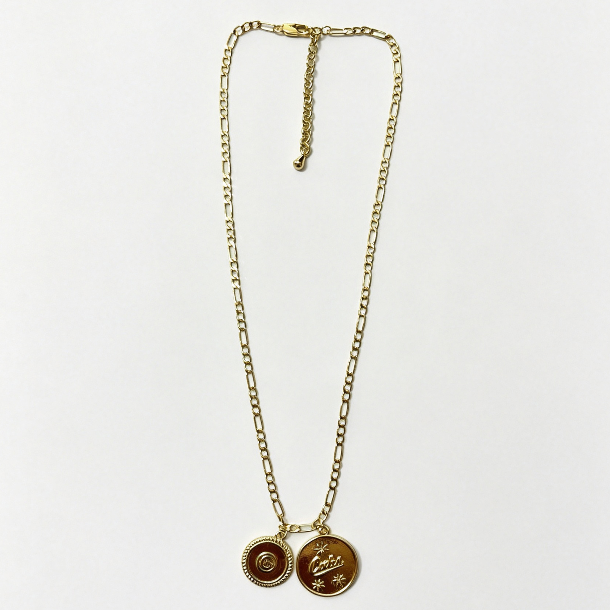 LUV AJ Chicago Cubs Double Coin Logo Necklace LUV AJ Chicago Cubs Double Coin Logo Necklace