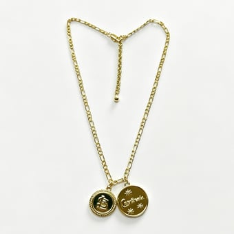LUV AJ St. Louis Cardinals Double Coin Logo Necklace