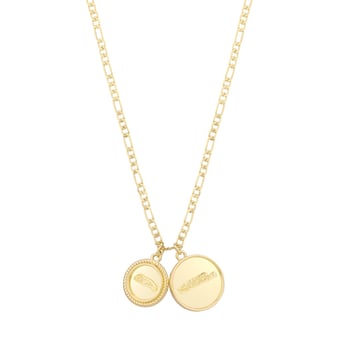 LUV AJ Seattle Seahawks Double Coin Logo Necklace