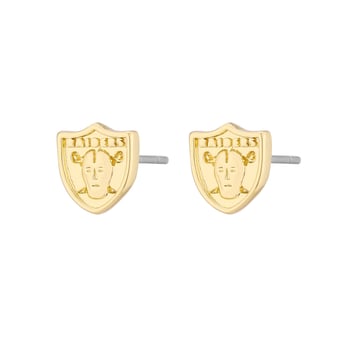 Women's LUV AJ  Gold Las Vegas Raiders Logo Stud Earrings