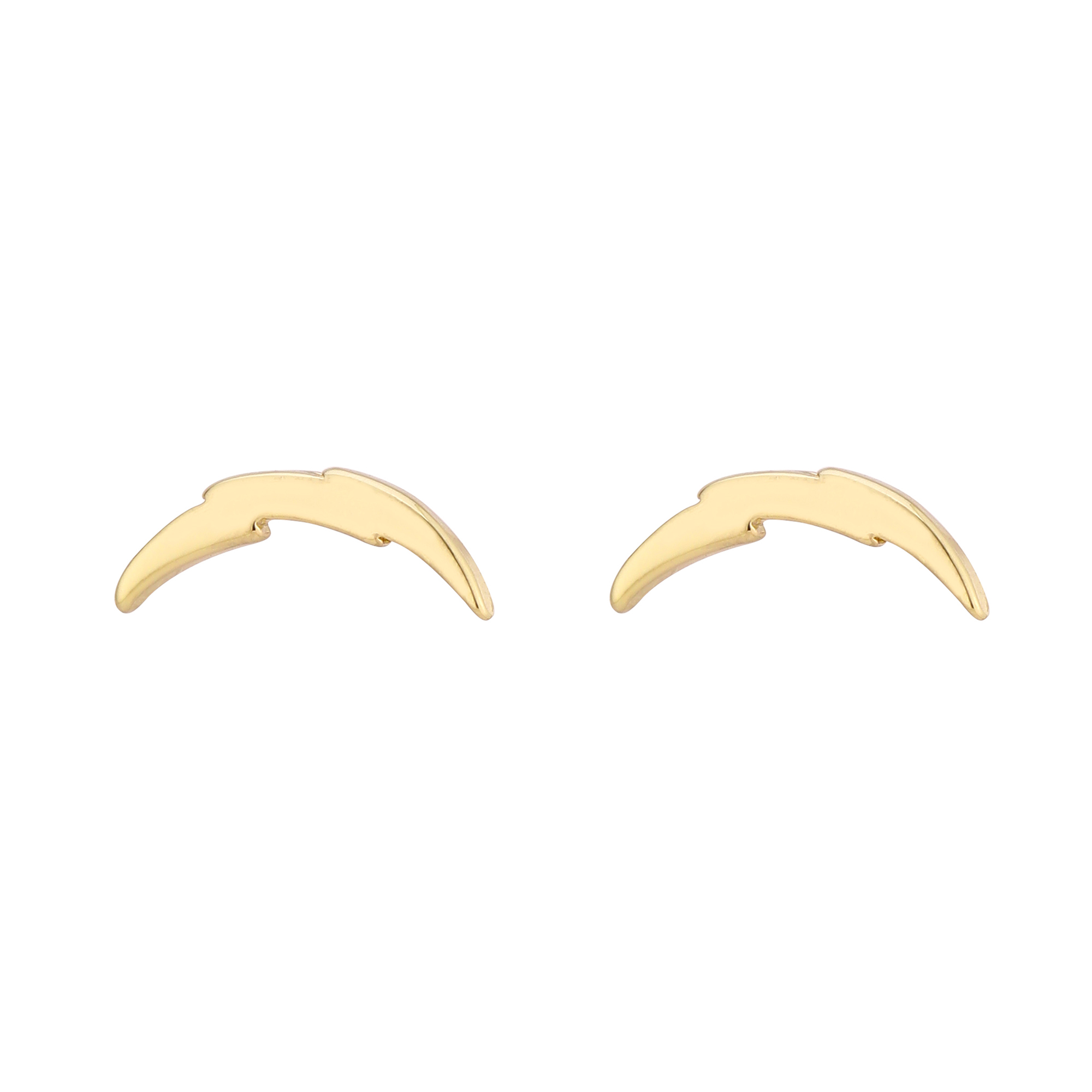 Women's LUV AJ  Gold Los Angeles Chargers Logo Stud Earrings