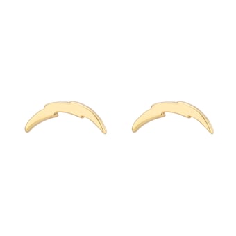 Women's LUV AJ  Gold Los Angeles Chargers Logo Stud Earrings
