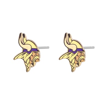 Women's LUV AJ  Gold Minnesota Vikings Logo Stud Earrings