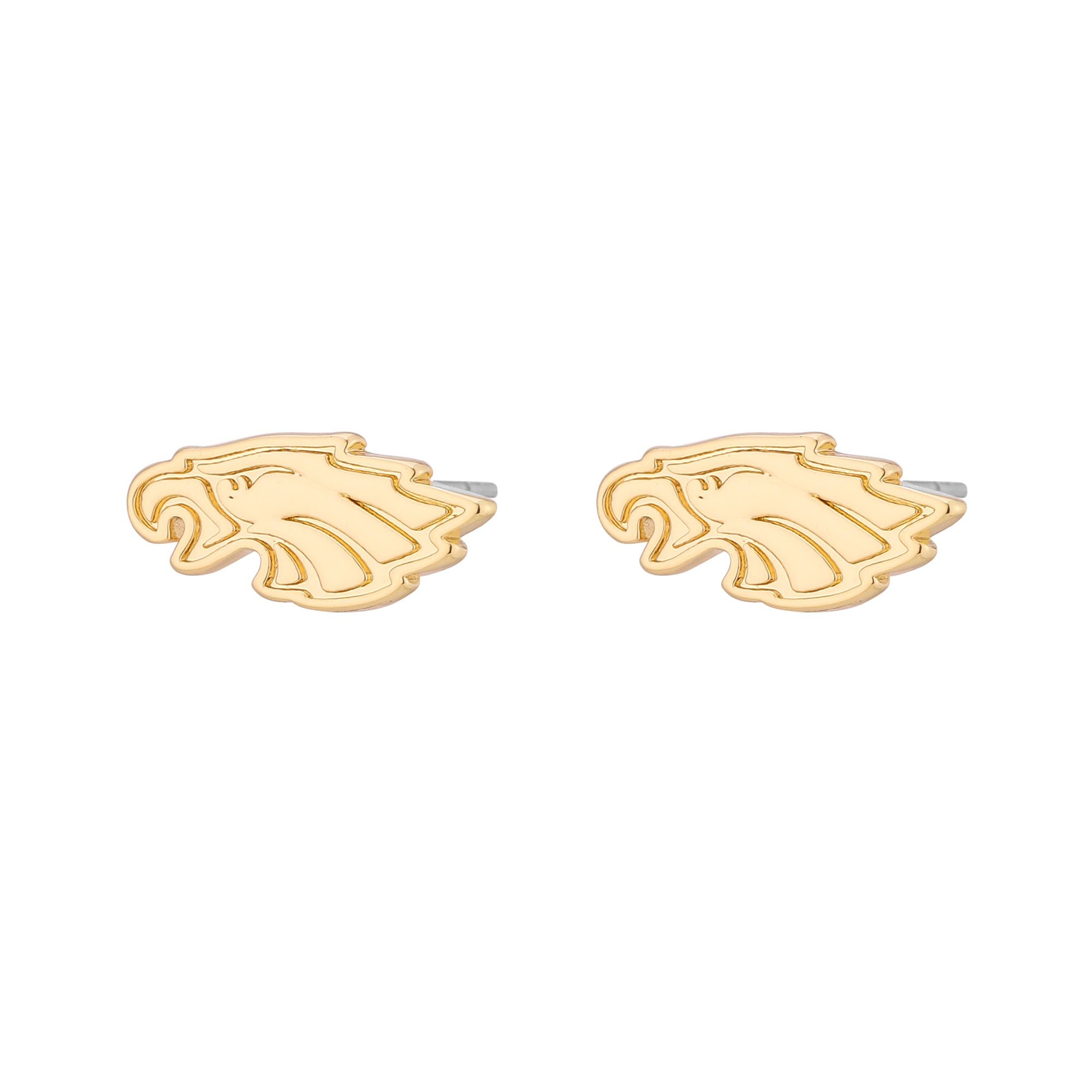 Women's LUV AJ  Gold Philadelphia Eagles Logo Stud Earrings