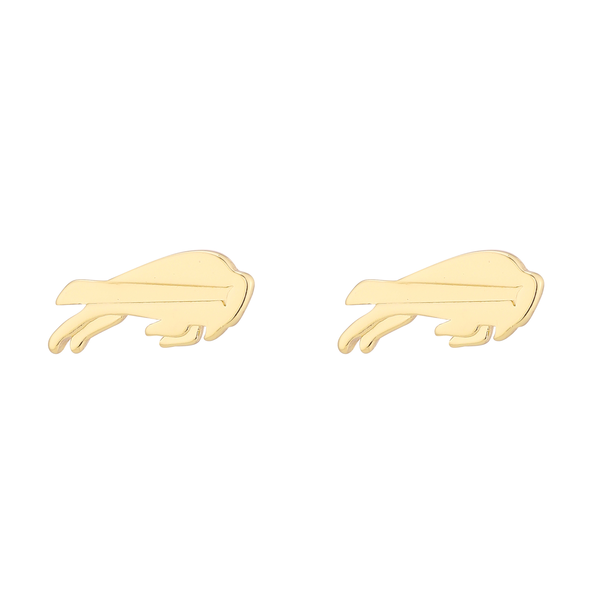 Women's LUV AJ  Gold Buffalo Bills Logo Stud Earrings