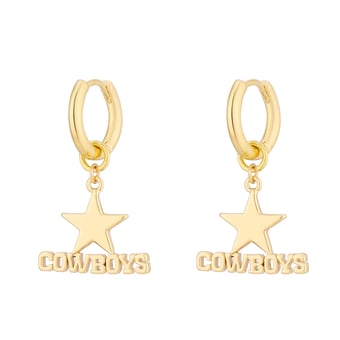 LUV AJ Dallas Cowboys Logo Charm Huggie Earrings