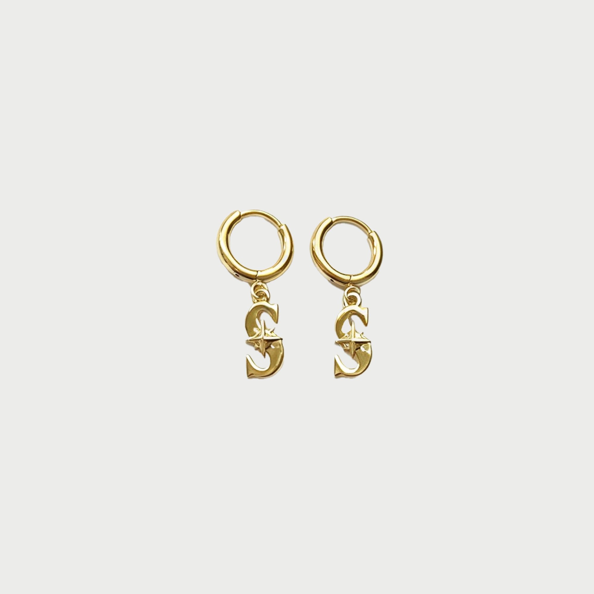 LUV AJ Seattle Mariners Logo Charm Huggie Earrings