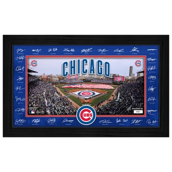 Highland Mint Chicago Cubs 12" x 20" 2026 Signature Field Photograph - Facsimile Signatures