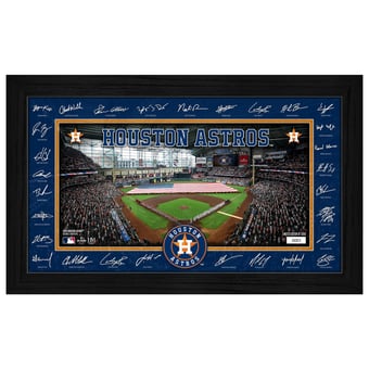 Highland Mint Houston Astros 12" x 20" 2026 Signature Field Photograph - Facsimile Signatures
