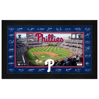 Highland Mint Philadelphia Phillies 12" x 20" 2026 Signature Field Photograph - Facsimile Signatures
